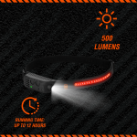 Rugged by Volkano 500lm COB Headlamp with Wave Sensor - Image 2