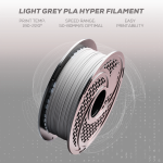 SA Filament PLA Hyper Filament 1kg - Light Grey - Image 6
