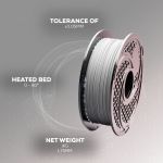 SA Filament PLA Hyper Filament 1kg - Light Grey - Image 7