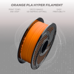 SA Filament PLA Hyper Filament 1kg - Orange - Image 6