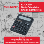 Sharp EL-CC12D Desk Calculator - CheckCorrect Tax - Image 13