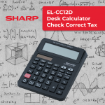 Sharp EL-CC12D Desk Calculator - CheckCorrect Tax - Image 14