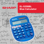 Sharp EL-S25 Calculator - Blue - Blister - Image 2