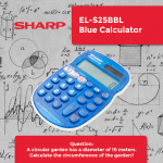 Sharp EL-S25 Calculator - Blue - Blister - Image 5