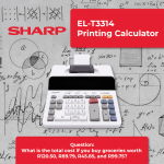 Sharp EL-T3314 Printing Calculator - Image 13