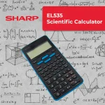 Sharp EL535 Scientific Calculator - 422 Functions- Blue - Image 9