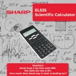 Sharp EL535 Scientific Calculator - 422 Functions - White - Image 5