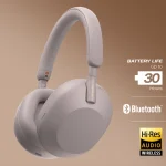 Sony WH1000XM5 Noise Cancelling BT Headphones - Smoky Pink - Image 6