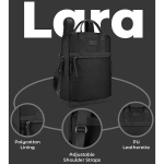 SupaNova Lara 15.6" Laptop Backpack - Black - Image 6