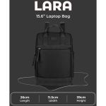 SupaNova Lara 15.6" Laptop Backpack - Black - Image 8