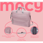 SupaNova Macy 15.6" Laptop Shoulder Bag Pink - Image 5