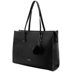Supanova Pompom Ladies Laptop Bag - Black - Image 2