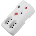 Switched 3-Way Medium Surge Adaptor - White - Image 4