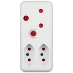 Switched 3-Way Medium Surge Adaptor - White - Image 5