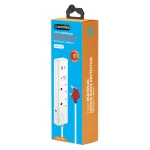 Switched 3-Way Medium Surge-Protected Multiplug with 1x Type-C + 3.4a USB Ports - 0.5m - White - Image 5