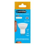 Switched 3w GU10 Rechargeable Fast Charge LED WW - Image 5