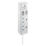 Switched 4-Way Extension Lead with 1x Type-C + 1x USB - 2m - Image 2