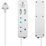 Switched 4-Way Extension Lead with 1x Type-C + 1x USB - 4m - Image 3