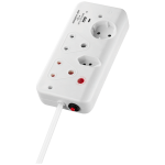 Switched 4-Way with 1x Type-C + 1x USB 2.4a Socket Medium Surge-Protected 0.5m - Image 7