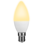 SWITCHED 5W Candle LED Light Bulb B22 - Warm White - Image 3