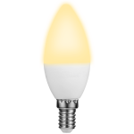 Switched 5w Candle LED Light Bulb E14 - Warm White - Image 3