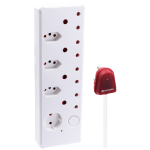 SWITCHED 8-way High Surge Multiplug 0.5m