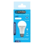 Switched 9w A60 Rechargeable Fast Charge E27 LED CW - Image 5