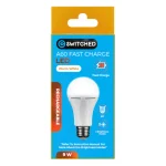 Switched 9w A60 Rechargeable Fast Charge E27 LED - WW - Image 5