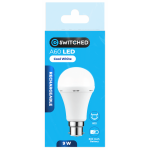 Switched 9w A60 Rechargeable LED Light Bulb - B22 - Cool White - Image 6