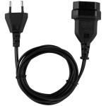 Switched Easy Cable Extender 2-Pin Euro to 2-Pin Euro Socket 2m - Image 3
