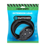 SWITCHED LIGHT DUTY Back To Back(BTB) EXTENSION LEADS 3M - BK - Image 4