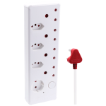 Switched Medium Surge 8-Way Multiplug 0.5m