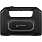 Switched Portable Power Station with Solar Panel - Black - Image 3