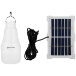 Switched Solar-Powered LED Light Bulb, Solar Panel Included