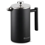 TOSCA SERIES DOUBLE WALL COFFEE PRESS MATT BLACK 700ml