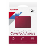 Toshiba Canvio Advance 2tb 2.5" USB 3.2 - Red - Image 2