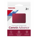 Toshiba Canvio Advance 2tb 2.5" USB 3.2 - Red - Image 2