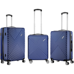 Travelwize Astra ABS 4-Wheels Spinner 3Pc Luggage Set Navy