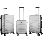 Travelwize Cabana ABS 4-Wheel Spinner 75cm Luggage - Platinum - Image 11
