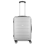 Travelwize Maple ABS 65cm 4-Wheel Spinner Luggage - Silver
