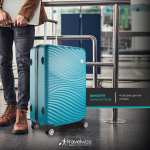 Travelwize Maui ABS 4-Wheel Spinner 75cm Luggage - Ocean - Image 13