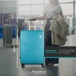 Travelwize Maui ABS 4-Wheel Spinner 75cm Luggage - Ocean - Image 14