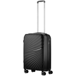 Travelwize Quartz PP 55cm 4-Wheel Spinner Luggage - Black