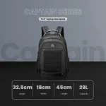 Volkano Captain 15.6" Laptop Backpack - Black - Image 6