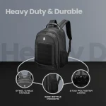 Volkano Captain 15.6" Laptop Backpack - Black - Image 9