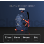 Volkano Clarence Day Pack 40L Navy/Choral - Image 8