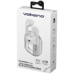 Volkano Crystalline Series TWS Earphone - White - Hardbox - Image 10