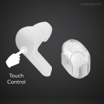 Volkano Crystalline Series TWS Earphone - White - Hardbox - Image 3