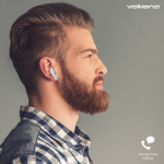 Volkano Crystalline Series TWS Earphone - White - Hardbox - Image 4