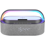 Volkano Dawn Series Alarm Clock with Wireless Charging and Speaker